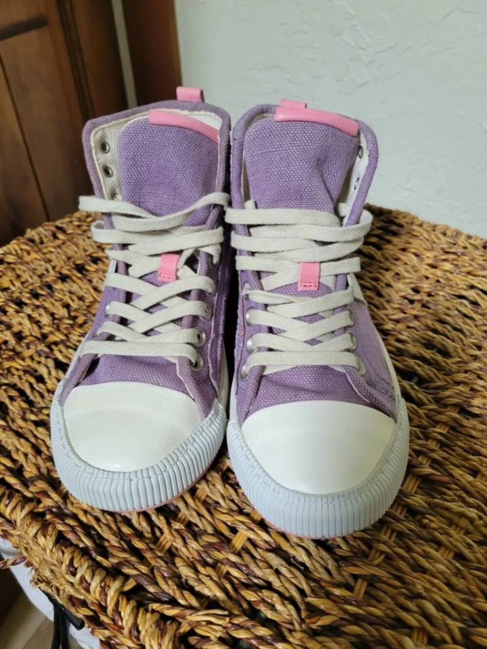A.S.98 Purple High Top Sneakers Size 37 7